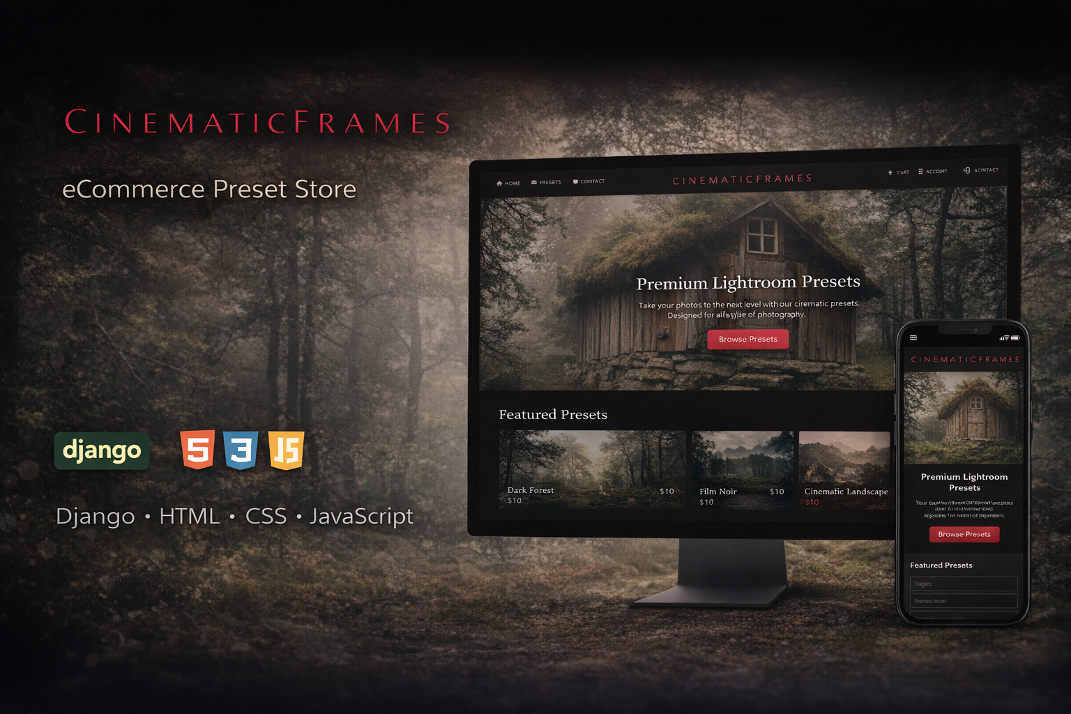 Cinematic Frames Preset Store